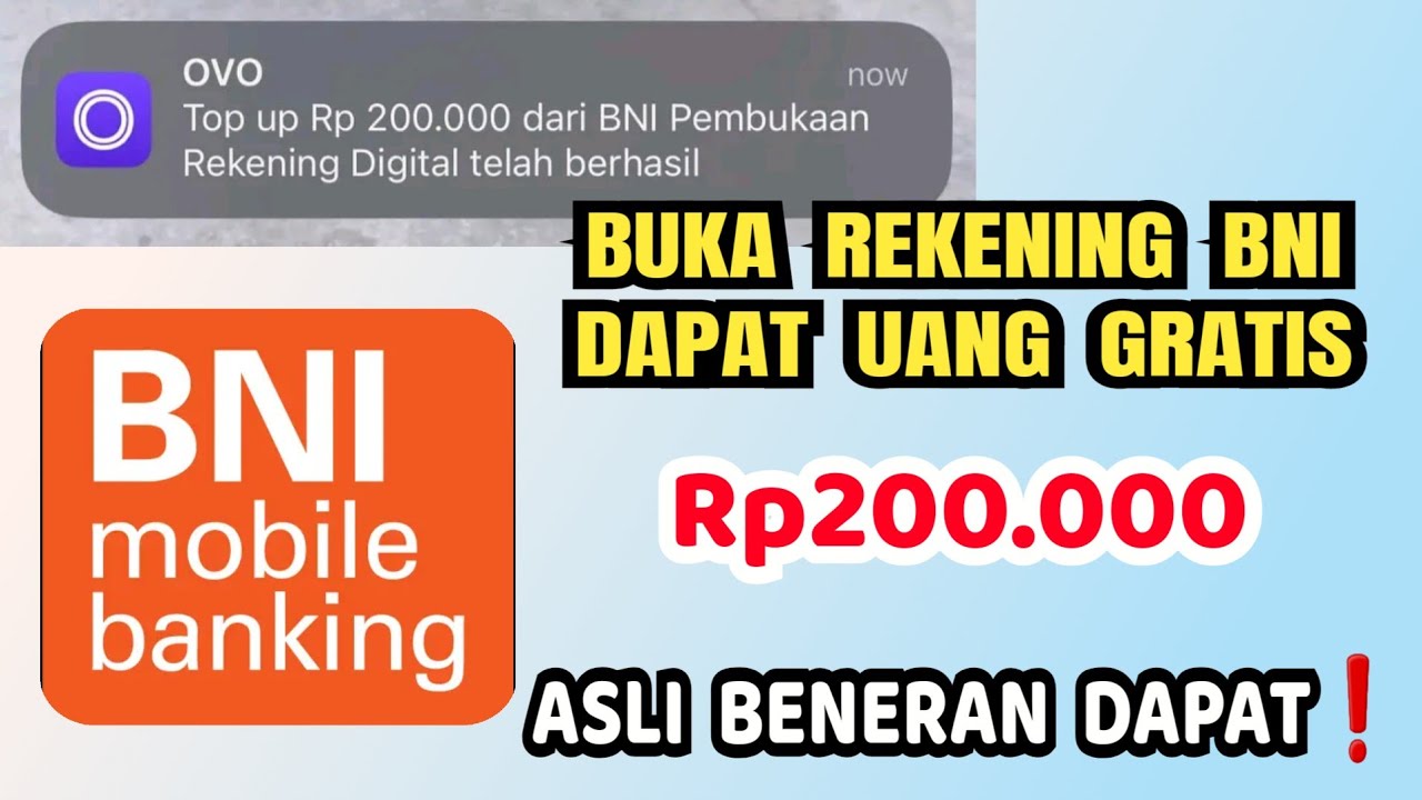 Review Event Bank BNI X OVO Gratis Saldo Rp 200.000