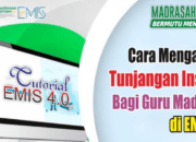 Cara Mengajukan Tunjangan Insentif Bagi Guru Madrasah di EMIS 4.0
