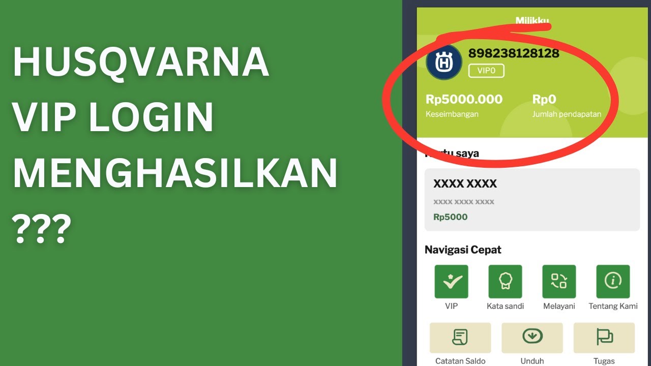 Husqvarna VIP com Investasi, Apakah Aman atau Penipuan?