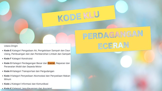 Ini Kode KLU Pajak untuk Pedagang Kecil dan Eceran