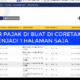 Cara Agar Faktur Pajak dari Coretax Menjadi 1 Halaman