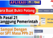 Cara Membuat Bukti Potong PPh 21 Ditanggung Pemerintah dan Melapor SPT Masa PPh 21 di Coretax
