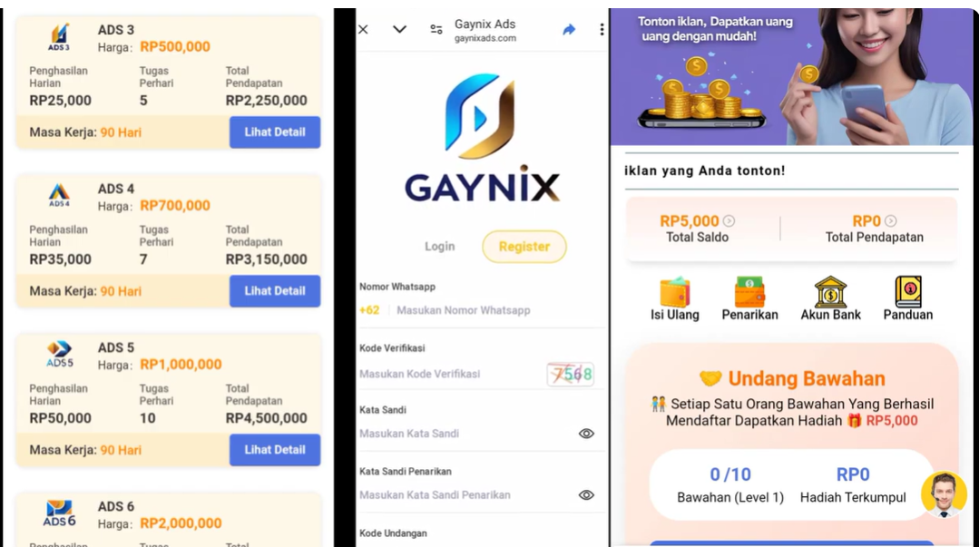 Apakah Aplikasi GAYNIX Investasi Terbukti Membayar? Cek Fakta