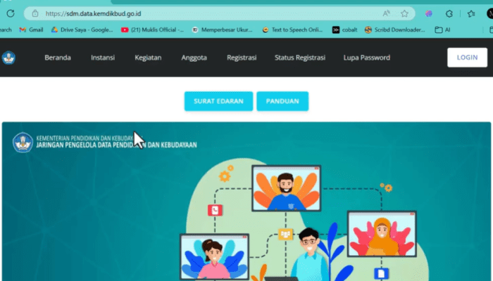 Cara Registrasi Akun SDM Data atau Akun Verval Untuk Operator Sekolah