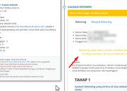 Solusi Validasi Rekening Masih Menunggu Verifikasi Bank di Info GTK