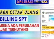 Cara Membuat Ulang e-Billing Baru Sebelum Dibayarkan di Coretax Karena Ada Perubahan Pajak Terutang