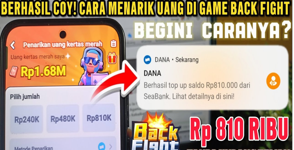 Cara Narik Uang Di Back Fight Rp810.000 Langsung Cair Ke Dana