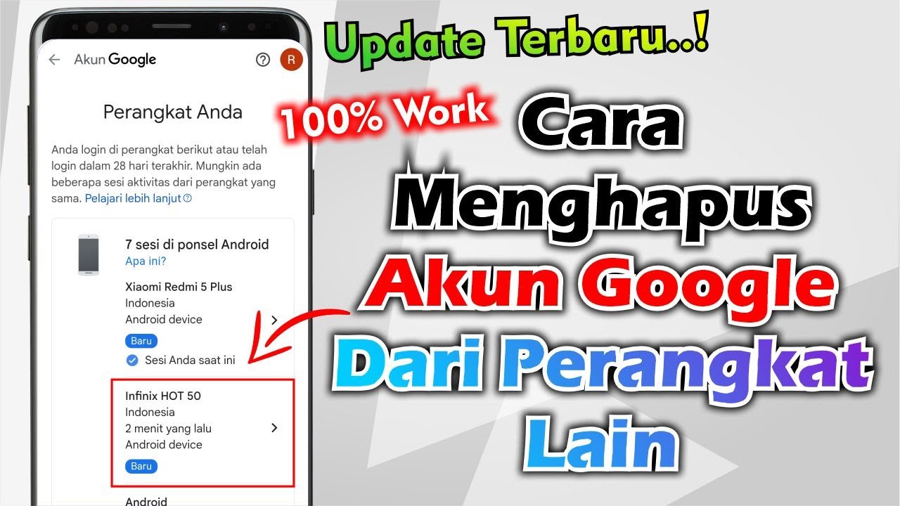 Cara Menghapus Akun Google dari Perangkat Lain