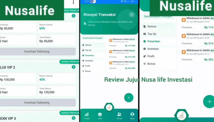 Review Jujur Nusa Life Investasi Apakah Aman? Ini Fakta Sebenarnya