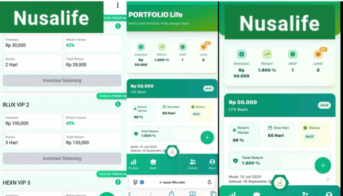 Nusa Life Apk Investasi Apakah Terbukti Membayar? Jangan Investasi Sebelum Tahu Ini