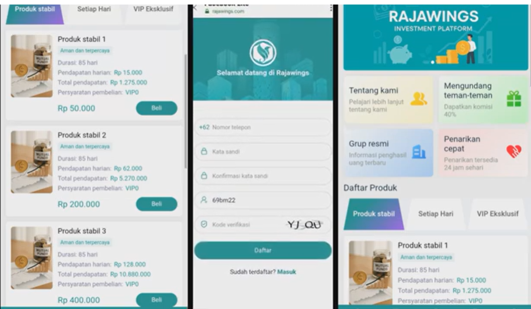 Investasi Di Aplikasi Rajawings Apakah Aman? Hati-hati Sebelum Daftar