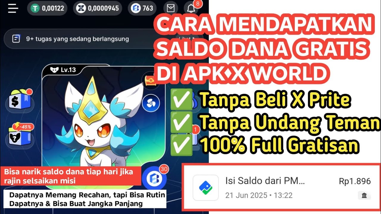 Cara Mendapatkan Saldo DANA Gratis dari Aplikasi X World Tanpa Modal & Undang Teman