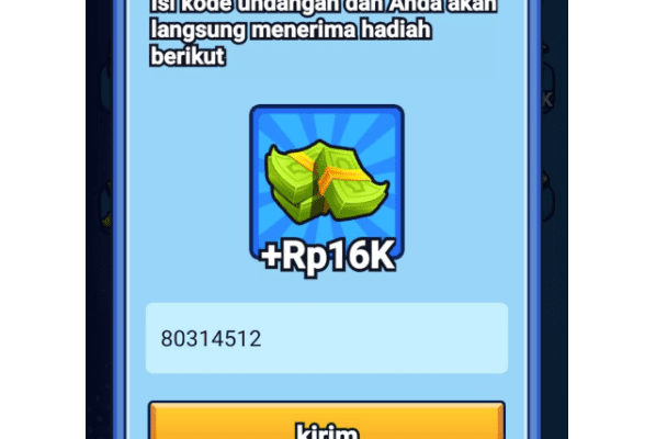 Kode Undangan Biu Man, Dapatkan 16K Uang Kertas Hijau