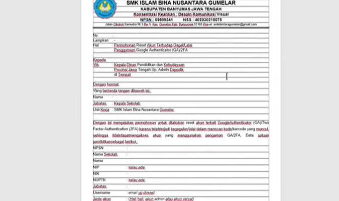 Solusi Tidak Bisa Login Akun Verval Dan Dapodik Karena Masalah Kode Otp