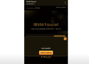 Cara Claim Faucet dan Transfer Tesnet di IBVM Wallet Untuk Pemula