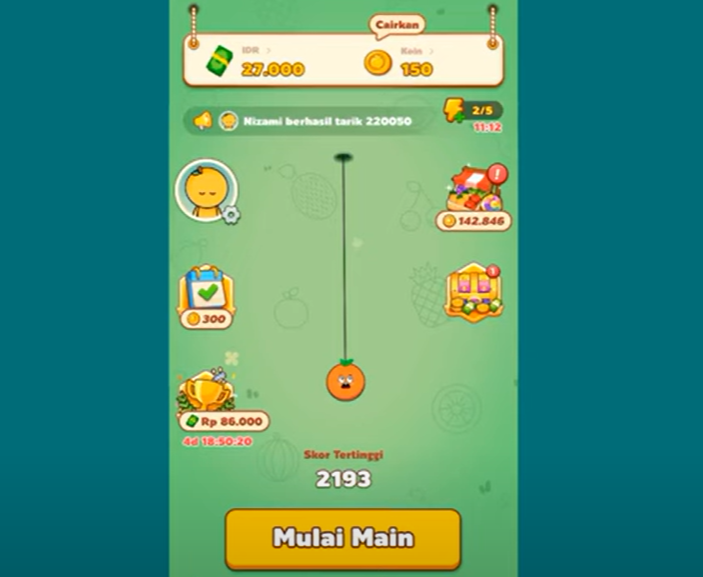 4 Cara Mendapatkan Saldo Dana dari Game Fruit Boom Apk Terbaru