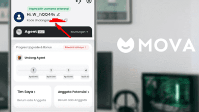 Cara Memunculkan Kode Undangan Aplikasi Mova Agar Dapat Komisi