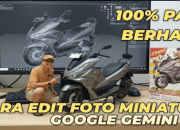 100% Berhasil, Prompt + Cara Edit Foto Motor Miniatur Lewat Google Gemini Ai