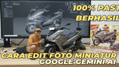 100% Berhasil, Prompt + Cara Edit Foto Motor Miniatur Lewat Google Gemini Ai