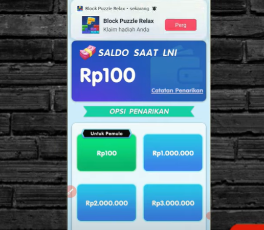 Block Puzzle Relax Apakah Terbukti Membayar? Review WD 1 Juta