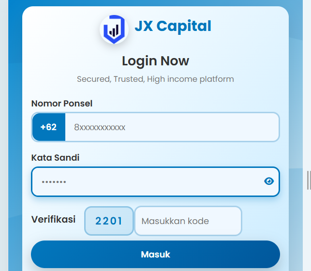 JX Capital Apk Apakah Sudah Resmi dan Menghasilkan Uang? Review Terbaru!