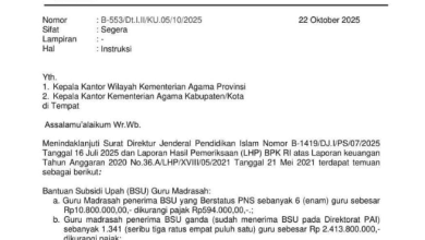 Edaran Resmi! Instruksi Pengembalian Dana BSU, Ini Penyebab & Batas Akhir