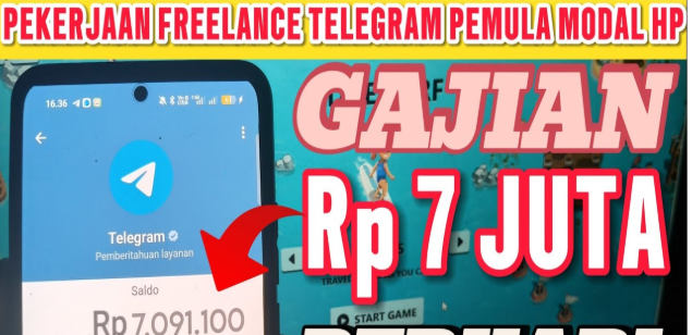 5 Cara Dapat Uang Dari Freelance Telegram Terbaru 2025