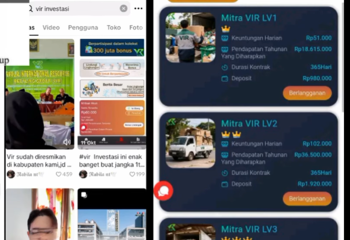 Aplikasi VIR Apakah Penipuan SCAM? Review Jujur Pengalaman Pengguna