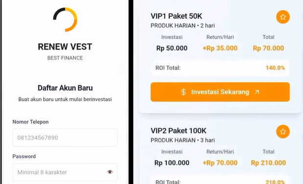RENEW VEST Investasi Apakah Aman dan Sudah Legal OJK? Review Terbaru!