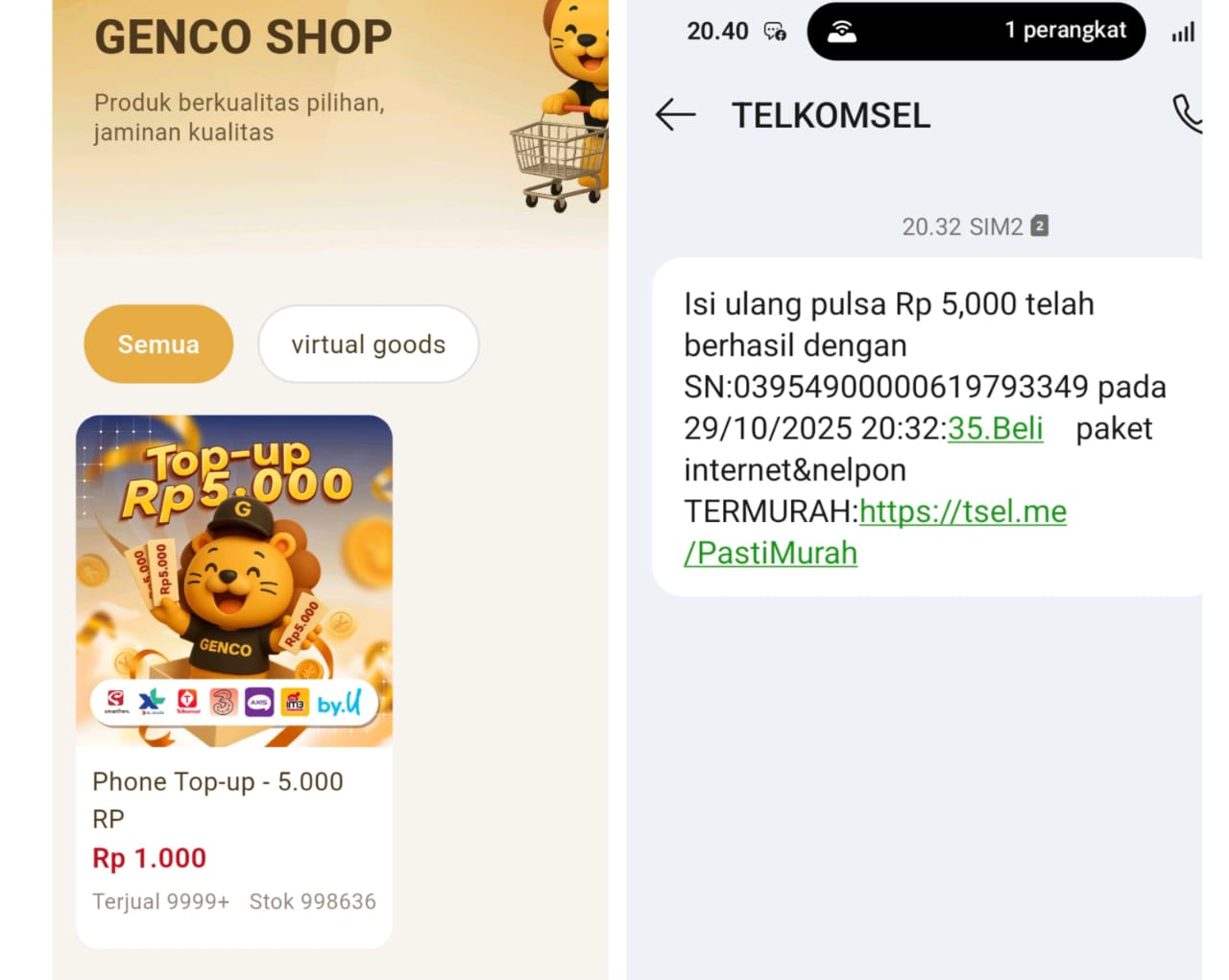 Cara Klaim Bonus Pulsa 5Rb dari Aplikasi Genco Untuk Pengguna Baru. Apakah Terbukti? Review Lengkap