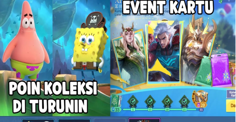 Cara Dapat Skin Spongebob Gratis Di Mlbb, Poin Koleksi Spongebob & Patrick Di Turunin