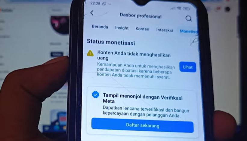 2 Cara Mengatasi Konten Anda Tidak Menghasilkan Uang di Facebook