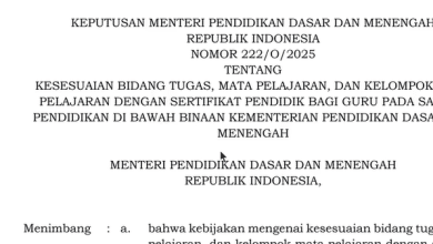 Peraturan Terbaru Linieritas Guru Agar Serdik Cair , Ada Mapel Koding Dan KKA