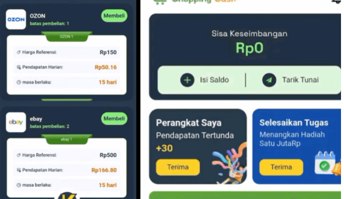 Aplikasi Toko Kecerdasan Keuangan (Shopping Cash) Apakah Aman atau Penipuan? Cek Fakta!