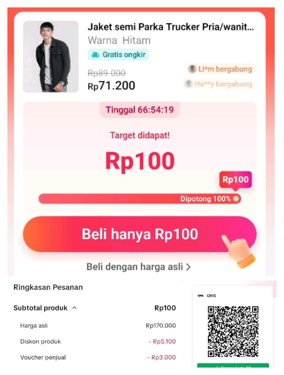 Cara Dapat Harga Rp100 di TikTok Lengkap dari Awal Hingga Checkout