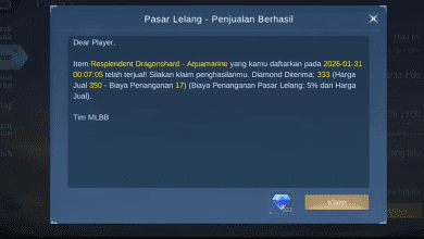 Cara Jual Item Gratis Jadi Diamond di MLBB Lewat Fitur Lelang Terbaru