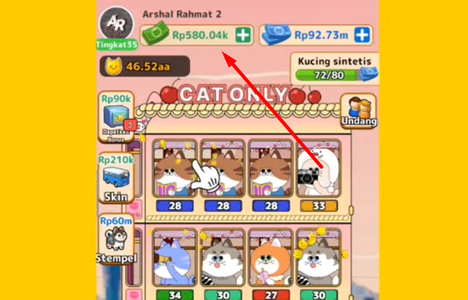 Cara Menarik Uang Kertas Hijau di Game Merge Cats, Real Tanpa Penggandaan? Ini Penjelasan Lengkapnya