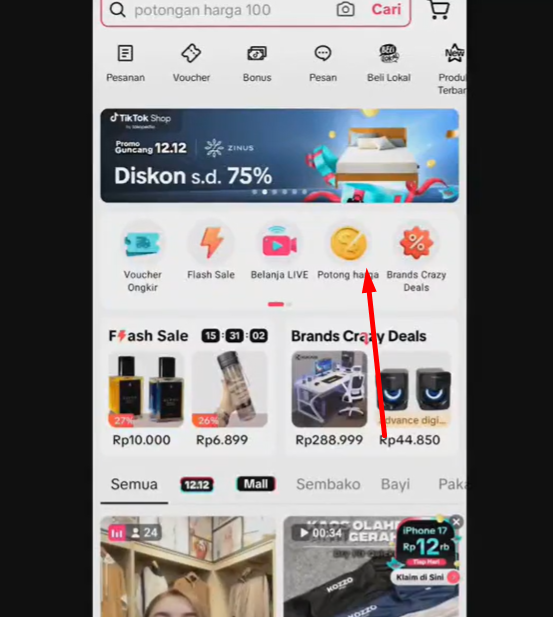 3 Cara Memunculkan Event TikTok Potong Harga 100 Perak Babak 2 Tahun 2026