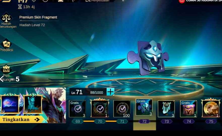 EXP M7 Tambahan! Cara Naik dari Level 50 ke Level 75 dan Dapatkan Skin Prime