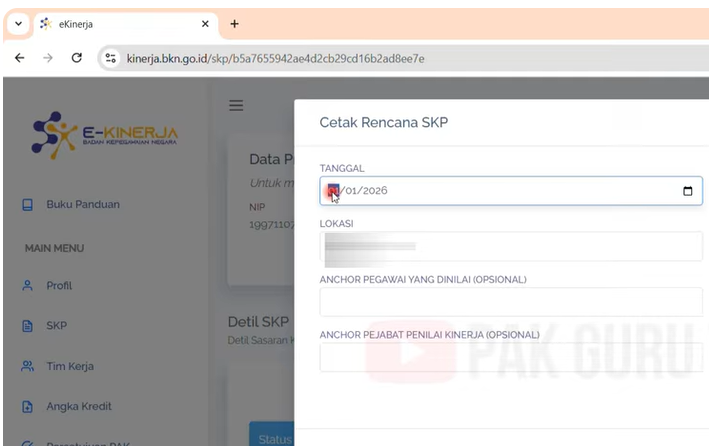 Cara Cetak SKP Tahun 2025 di E-Kinerja dengan Mudah dan Cepat