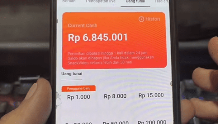 Cara Mendapatkan Uang Dari Aplikasi Snack Video Terbaru 2026