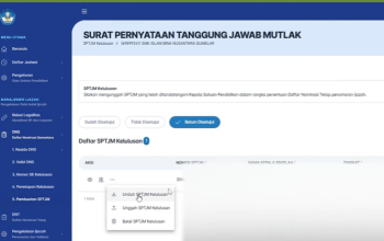 Cara Membuat SPTJM E-Ijazah Lengkap Mulai dari Buat, Unduh, TTD hingga Upload SPTJM